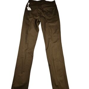 Stylus Mens Skinny Fit 5-Pocket Pants Olive Brown 30x34 NWT